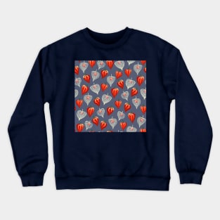 Chinese Lantern Plant in Gouache Crewneck Sweatshirt